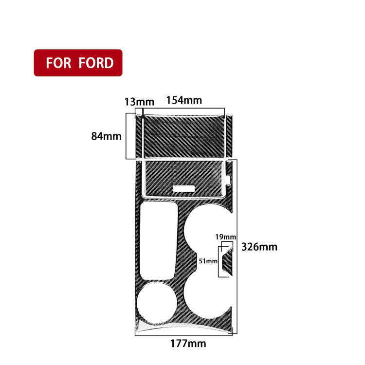 Car Water Cup Cigarette Lighter Panel Decorative Sticker for Ford Explorer 2013-2019, Left Drive by buy2fix