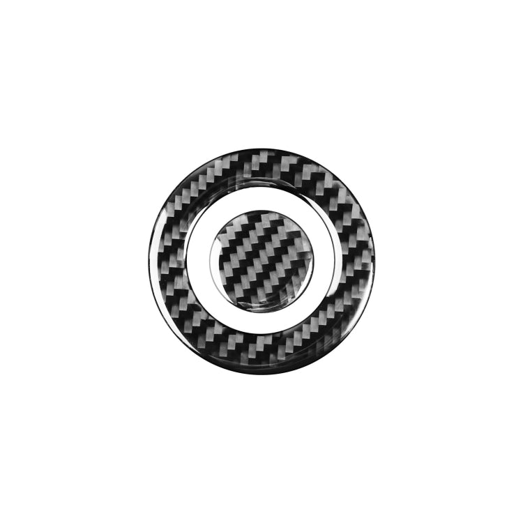 Car Carbon Fiber One-click Start Button Decorative Sticker for Ford Explorer 2013-2019, Left Drive by buy2fix