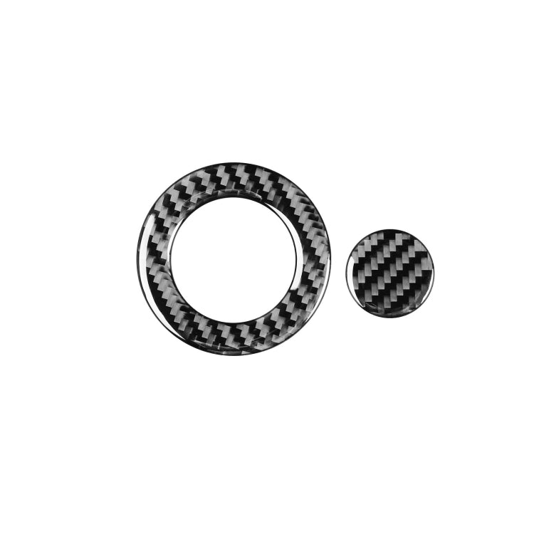 Car Carbon Fiber One-click Start Button Decorative Sticker for Ford Explorer 2013-2019, Left Drive by buy2fix