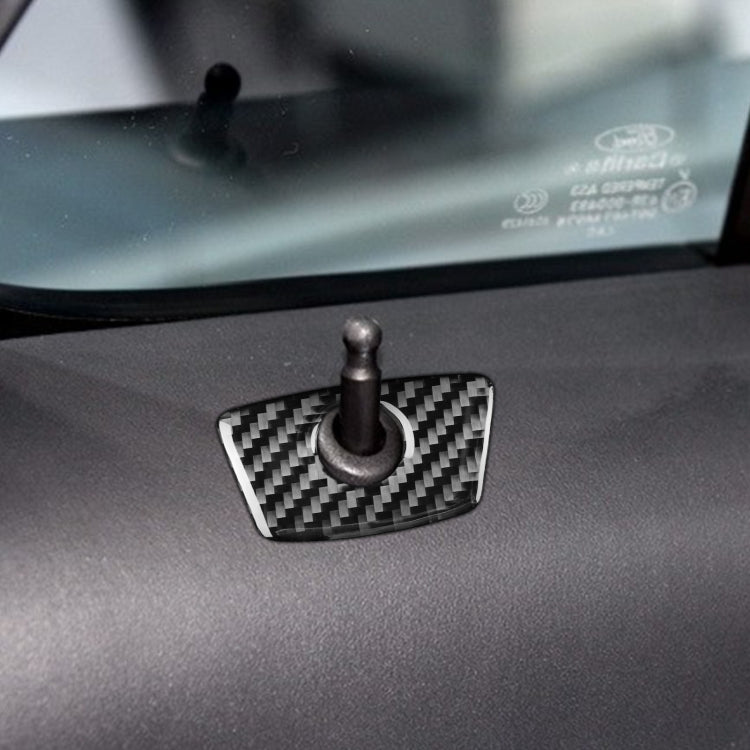 Car Carbon Fiber Door Decorative Sticker for Ford Explorer 2013-2019, Left Drive by buy2fix