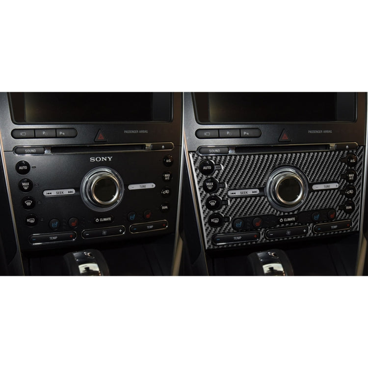 Car Carbon Fiber Air Conditioning Panel Decorative Sticker for Ford Explorer 2016-2019, Left Drive by buy2fix