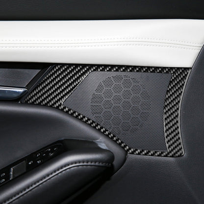 Car Front Door Speaker Frame Decorative Sticker for Mazda 3 Axela 2020, Left and Right Drive by buy2fix