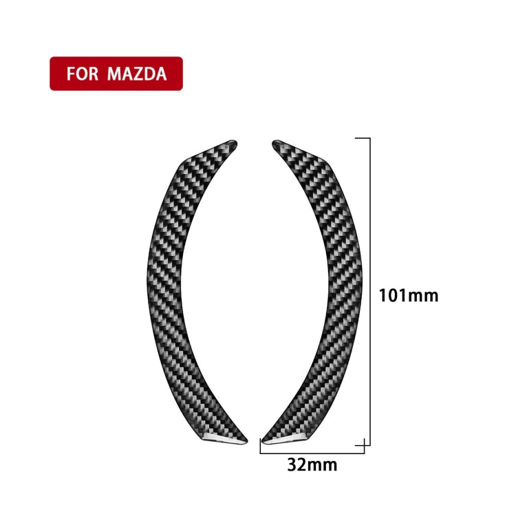 Car Carbon Fiber Dashboard Decorative Sticker for Mazda 3 Axela 2020, Left and Right Drive Universal by buy2fix