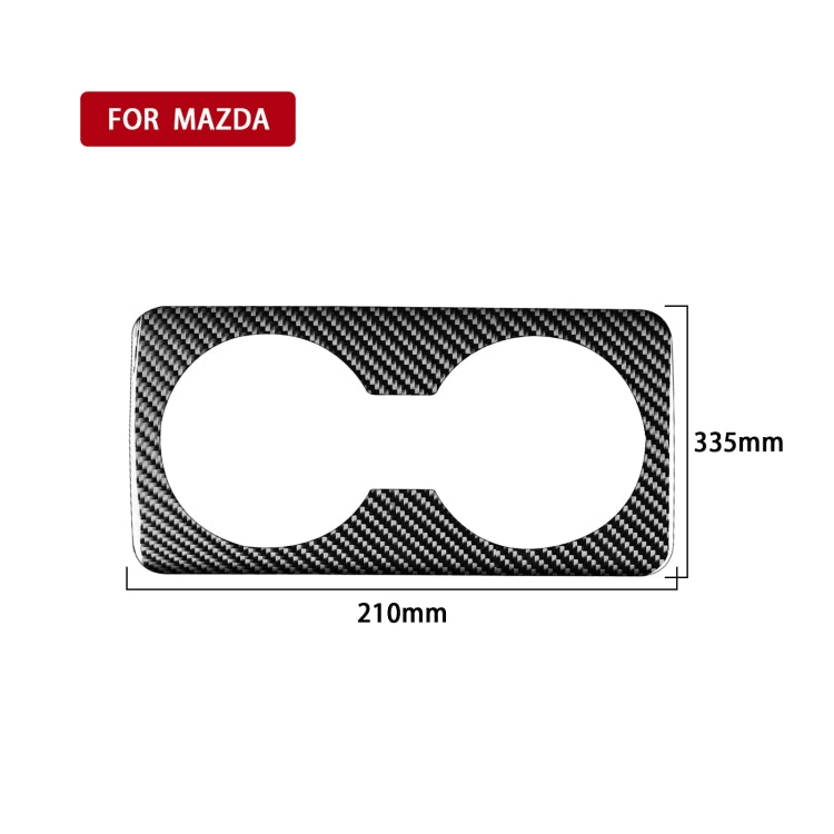 Car Carbon Fiber Rear Water Cup Decorative Sticker for Mazda 3 Axela 2020, Left and Right Drive by buy2fix