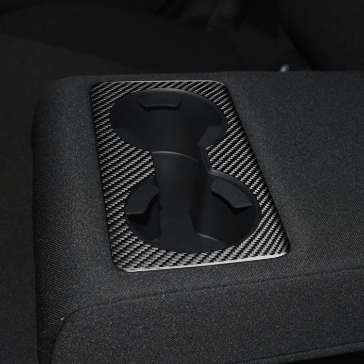 Car Carbon Fiber Rear Water Cup Decorative Sticker for Mazda 3 Axela 2020, Left and Right Drive by buy2fix