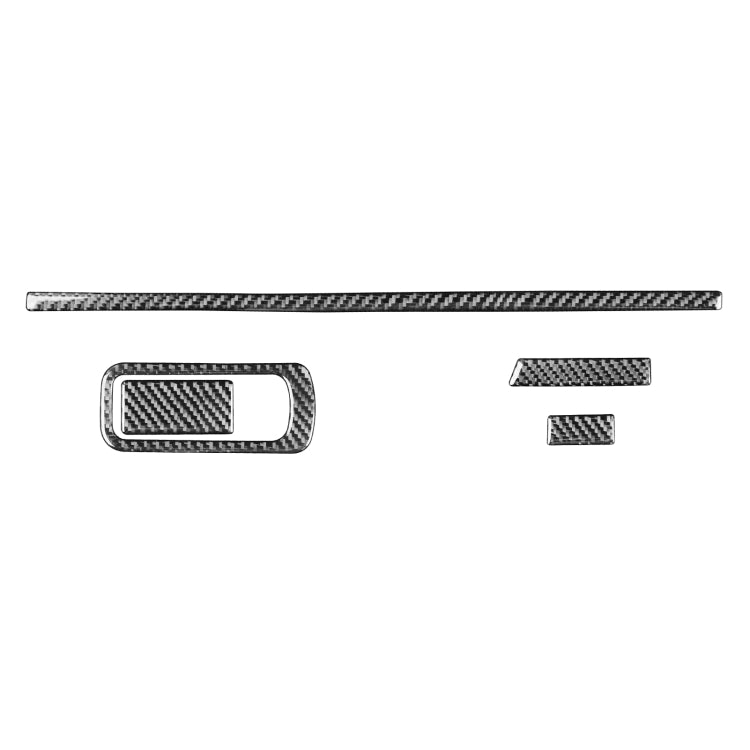 Car Carbon Fiber Storage Frame Decorative Sticker for Mazda 3 Axela 2020, Left and Right Drive by buy2fix