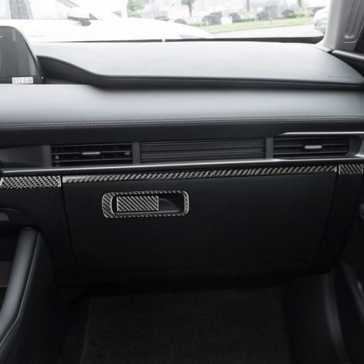 Car Carbon Fiber Storage Frame Decorative Sticker for Mazda 3 Axela 2020, Left and Right Drive by buy2fix