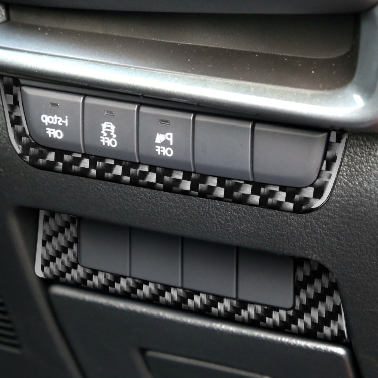 Car Carbon Fiber Headlight Frame Decorative Sticker for Mazda 3 Axela 2020, Right Drive by buy2fix