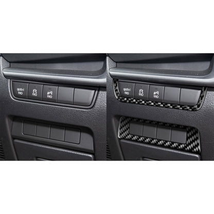 Car Carbon Fiber Headlight Frame Decorative Sticker for Mazda 3 Axela 2020, Right Drive by buy2fix