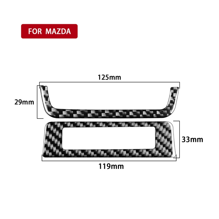 Car Carbon Fiber Headlight Frame Decorative Sticker for Mazda 3 Axela 2020, Left Drive by buy2fix