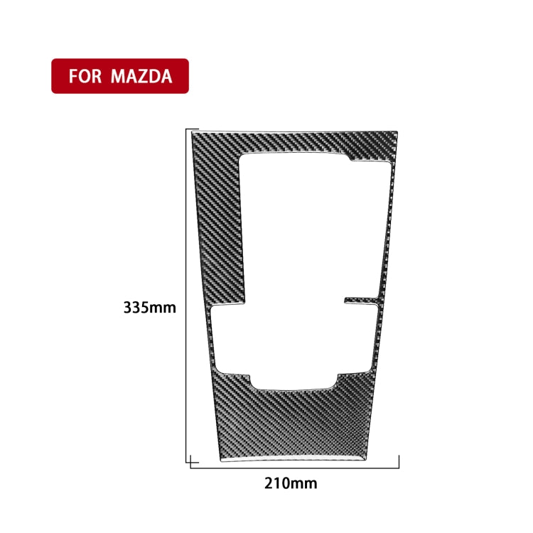 Car Carbon Fiber Central Control Gear Panel Decorative Sticker for Mazda 3 Axela 2020, Right Drive - Car Interior Mouldings by buy2fix | Online Shopping UK | buy2fix