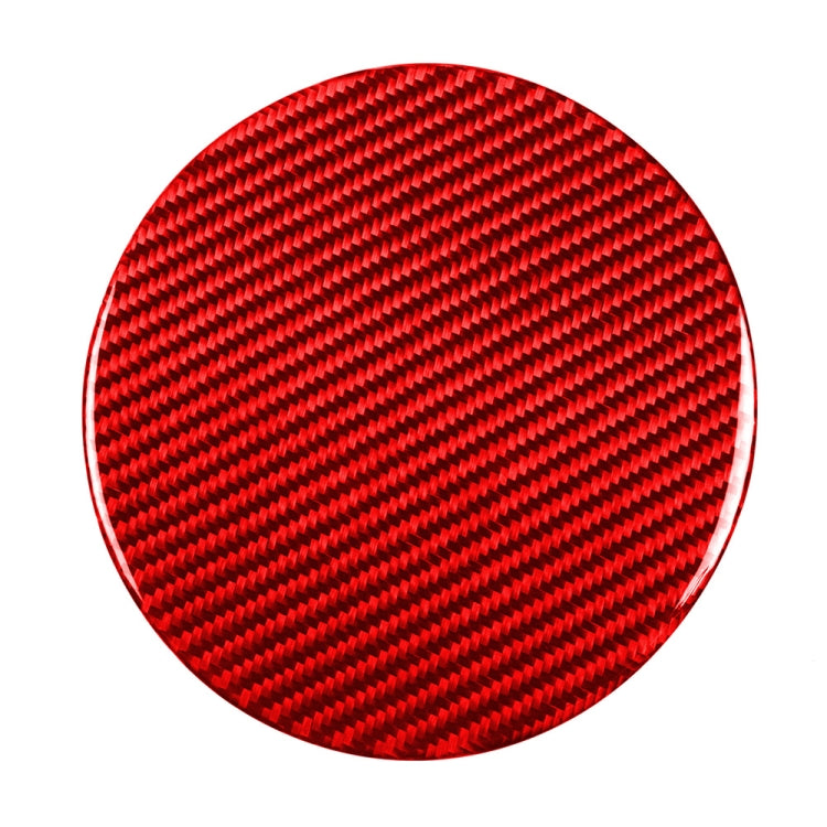 Car Carbon Fiber Fuel Tank Cap Decorative Sticker for Nissan 370Z / Z34 2009-, Left and Right Drive Universal (Red) by buy2fix