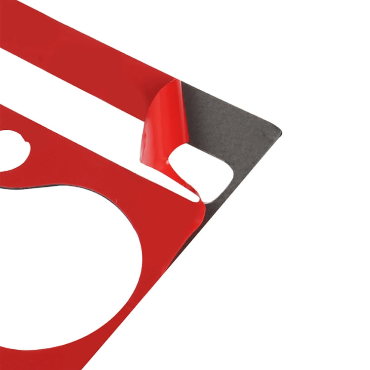 3 in 1 Car Carbon Fiber Air Conditioning Adjustment Panel Decorative Sticker for Nissan 370Z / Z34 2009-, Left and Right Drive Universal (Red) by buy2fix