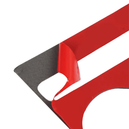 2 in 1 Car Carbon Fiber Air Conditioning Adjustment Panel Decorative Sticker for Nissan 370Z / Z34 2009-, Left and Right Drive Universal (Red) by buy2fix