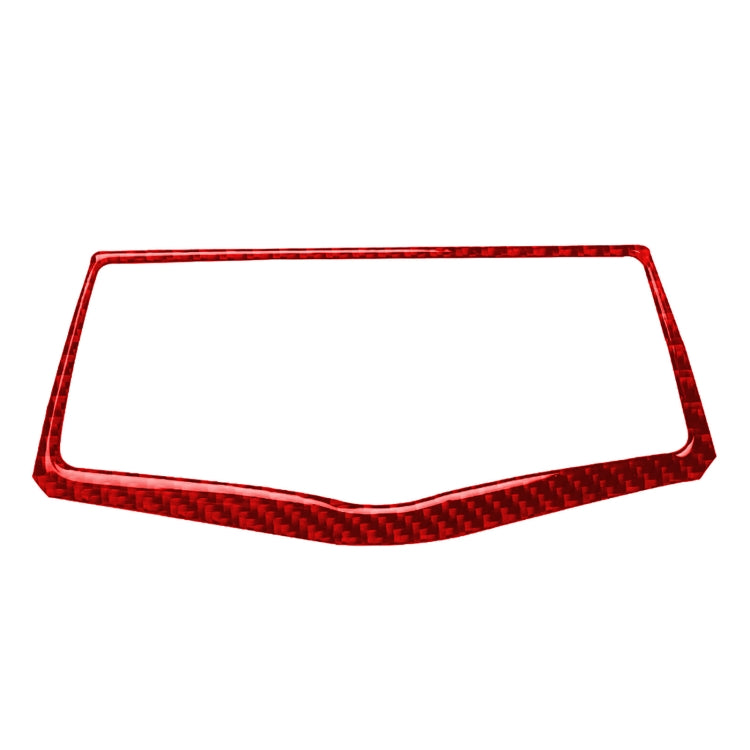 Car Carbon Fiber Multimedia Navigation Button Panel Decorative Sticker for Nissan 370Z / Z34 2009-, Left and Right Drive Universal (Red) by buy2fix