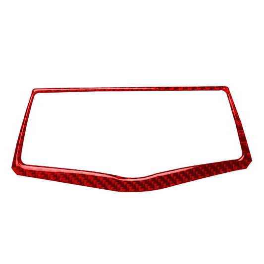 Car Carbon Fiber Multimedia Navigation Button Panel Decorative Sticker for Nissan 370Z / Z34 2009-, Left and Right Drive Universal (Red) by buy2fix