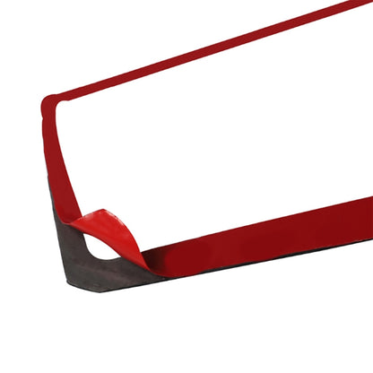 Car Carbon Fiber Multimedia Navigation Button Panel Decorative Sticker for Nissan 370Z / Z34 2009-, Left and Right Drive Universal (Red) by buy2fix