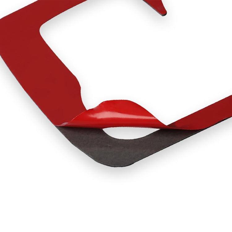 3 in 1 Car Carbon Fiber Center Console Water Cup Holder Panel Decorative Sticker for Nissan 370Z / Z34 2009-, Left and Right Drive Universal (Red) by buy2fix