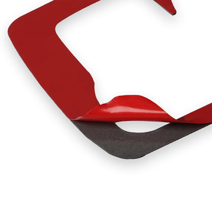 Car Carbon Fiber Water Cup Holder Panel Decorative Sticker for Nissan 370Z / Z34 2009-, Left and Right Drive Universal (Red) by buy2fix