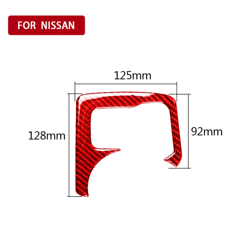Car Carbon Fiber Central Control Heating Button Decorative Sticker for Nissan 370Z / Z34 2009-, Left and Right Drive Universal (Red) by buy2fix