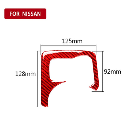Car Carbon Fiber Central Control Heating Button Decorative Sticker for Nissan 370Z / Z34 2009-, Left and Right Drive Universal (Red) by buy2fix