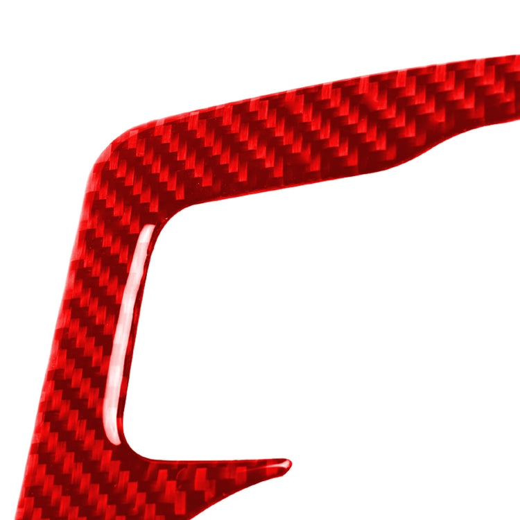 Car Carbon Fiber Central Control Heating Button Decorative Sticker for Nissan 370Z / Z34 2009-, Left and Right Drive Universal (Red) by buy2fix