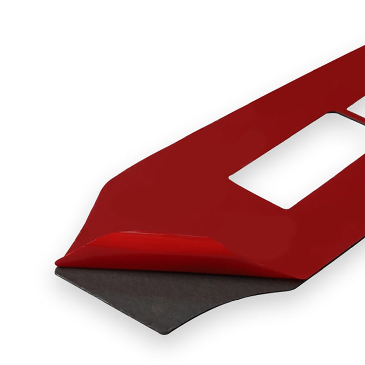 2 in 1 Car Carbon Fiber Window Lift Panel Decorative Sticker for Nissan 370Z / Z34 2009-, Right Drive Low-configured (Red) by buy2fix