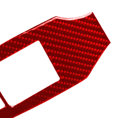 2 in 1 Car Carbon Fiber Window Lift Panel Decorative Sticker for Nissan 370Z / Z34 2009-, Left Drive Low-configured (Red) by buy2fix