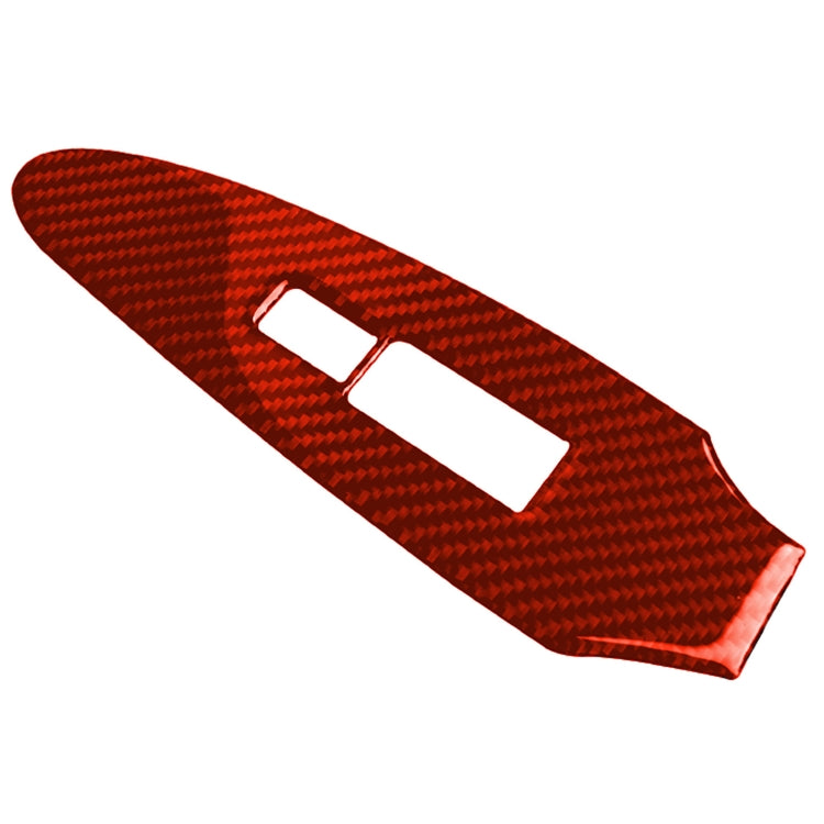 Car Carbon Fiber Vice Driving Side Door Lift Control Decorative Sticker for Nissan 370Z / Z34 2009-, Right Drive (Red) by buy2fix
