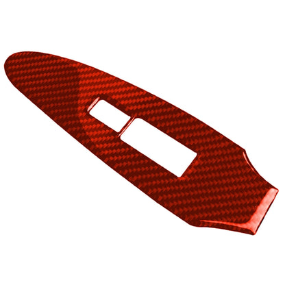 Car Carbon Fiber Vice Driving Side Door Lift Control Decorative Sticker for Nissan 370Z / Z34 2009-, Right Drive (Red) by buy2fix