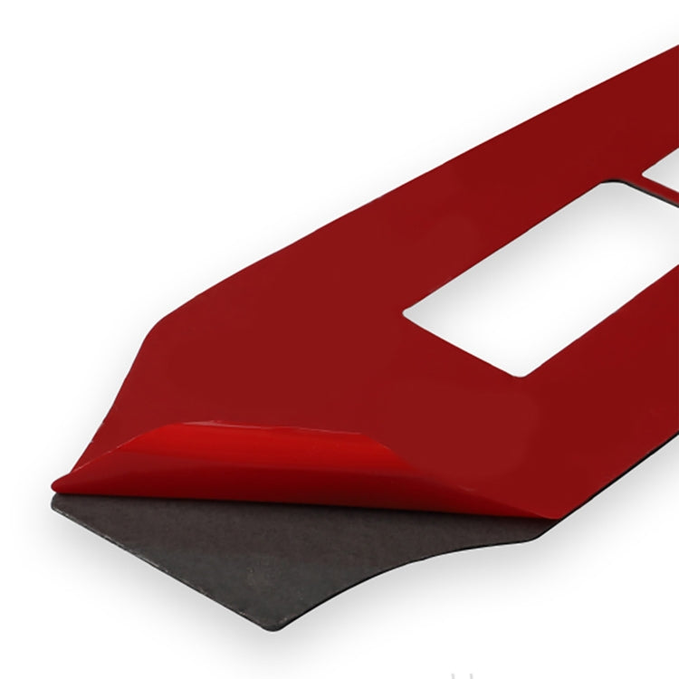 Car Carbon Fiber Vice Driving Side Door Lift Control Decorative Sticker for Nissan 370Z / Z34 2009-, Right Drive (Red) by buy2fix