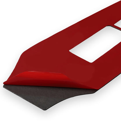 Car Carbon Fiber Vice Driving Side Door Lift Control Decorative Sticker for Nissan 370Z / Z34 2009-, Left Drive (Red) by buy2fix