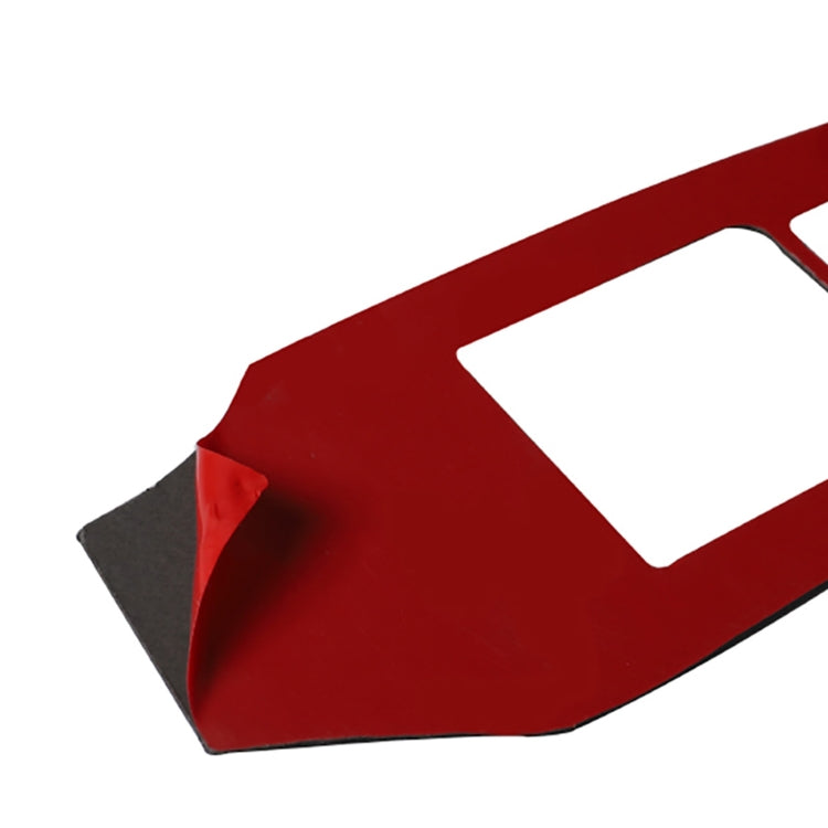 Car Carbon Fiber Main Driving Side Door Lift Control Decorative Sticker for Nissan 370Z / Z34 2009-, Left Drive Low-configured (Red) by buy2fix