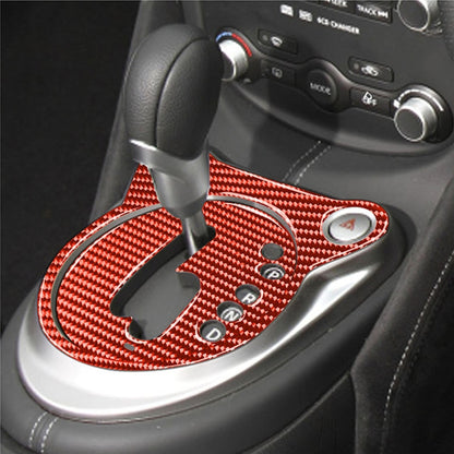 2 in 1 Car Carbon Fiber Automatic Gear Shifting Transmission Panel Decorative Sticker for Nissan 370Z / Z34 2009-, Right Drive (Red) by buy2fix