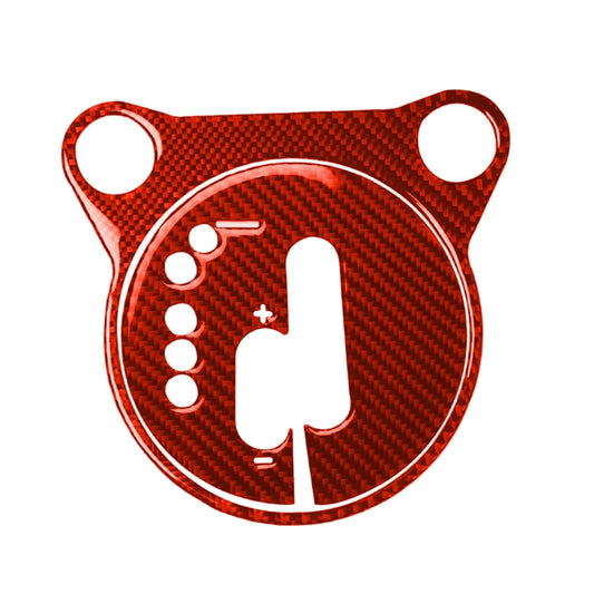 2 in 1 Car Carbon Fiber Automatic Gear Shifting Transmission Panel Decorative Sticker for Nissan 370Z / Z34 2009-, Left Drive (Red) by buy2fix