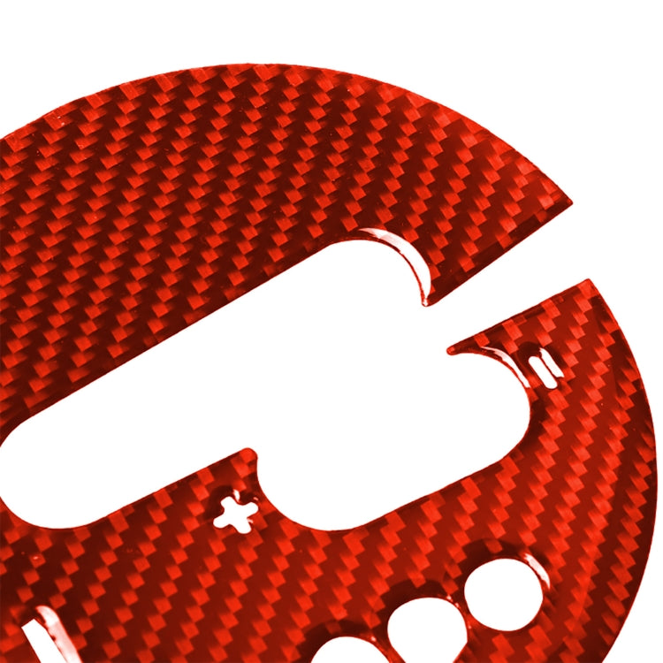 2 in 1 Car Carbon Fiber Automatic Gear Shifting Transmission Panel Decorative Sticker for Nissan 370Z / Z34 2009-, Left Drive (Red) by buy2fix