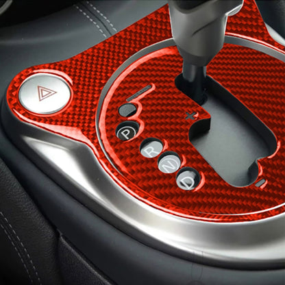 2 in 1 Car Carbon Fiber Automatic Gear Shifting Transmission Panel Decorative Sticker for Nissan 370Z / Z34 2009-, Left Drive (Red) by buy2fix