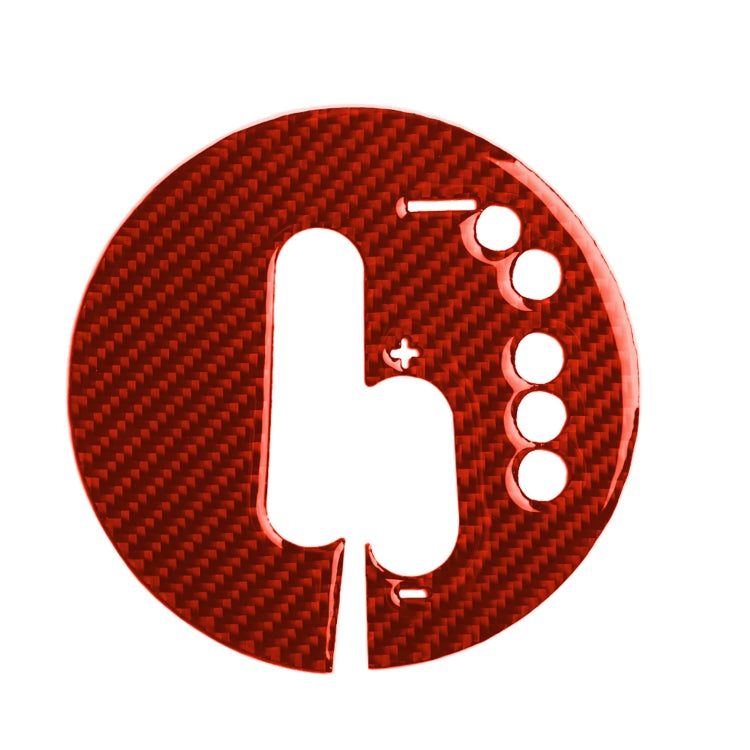 Car Carbon Fiber Automatic Transmission Panel Decorative Sticker for Nissan 370Z / Z34 2009-, Right Drive (Red) by buy2fix