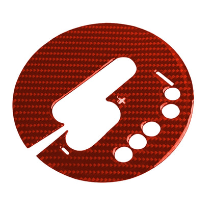 Car Carbon Fiber Automatic Transmission Panel Decorative Sticker for Nissan 370Z / Z34 2009-, Right Drive (Red) by buy2fix