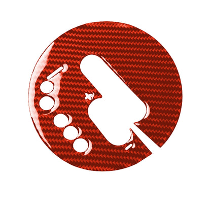 Car Carbon Fiber Automatic Transmission Panel Decorative Sticker for Nissan 370Z / Z34 2009-, Left Drive (Red) by buy2fix