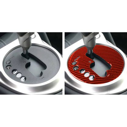 Car Carbon Fiber Automatic Transmission Panel Decorative Sticker for Nissan 370Z / Z34 2009-, Left Drive (Red) by buy2fix