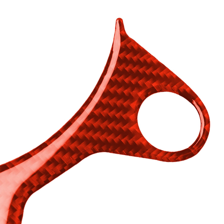 Car Carbon Fiber Manual Gear Panel Decorative Sticker for Nissan 370Z / Z34 2009-, Left and Right Drive Universal (Red) by buy2fix