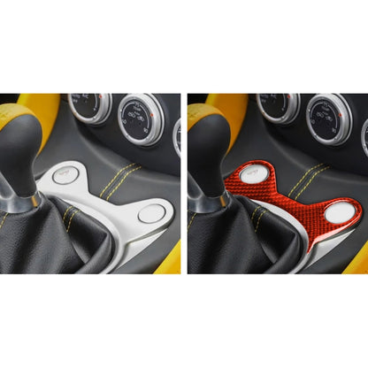 Car Carbon Fiber Manual Gear Panel Decorative Sticker for Nissan 370Z / Z34 2009-, Left and Right Drive Universal (Red) by buy2fix