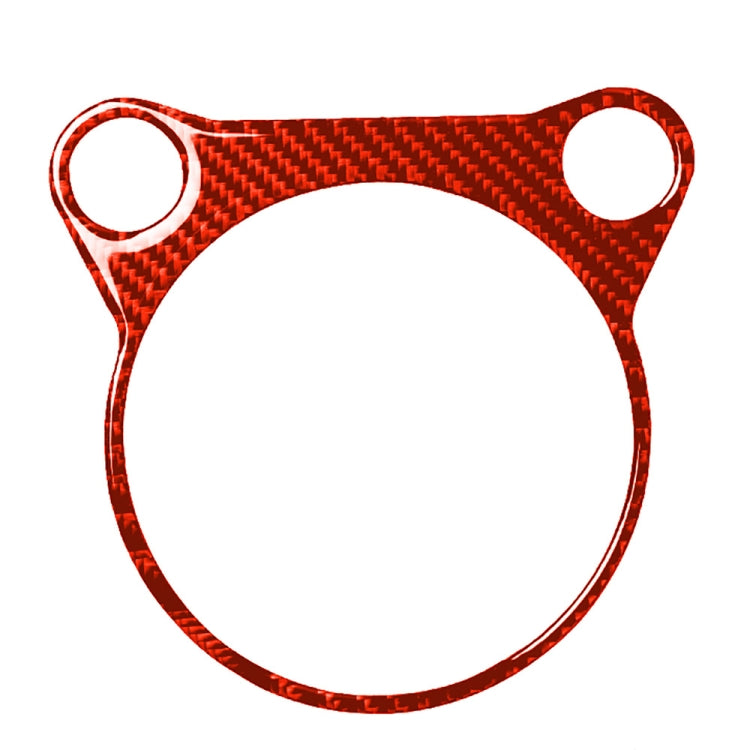 Car Carbon Fiber Automatic Gear Panel Decorative Sticker for Nissan 370Z / Z34 2009-, Left and Right Drive Universal (Red) by buy2fix