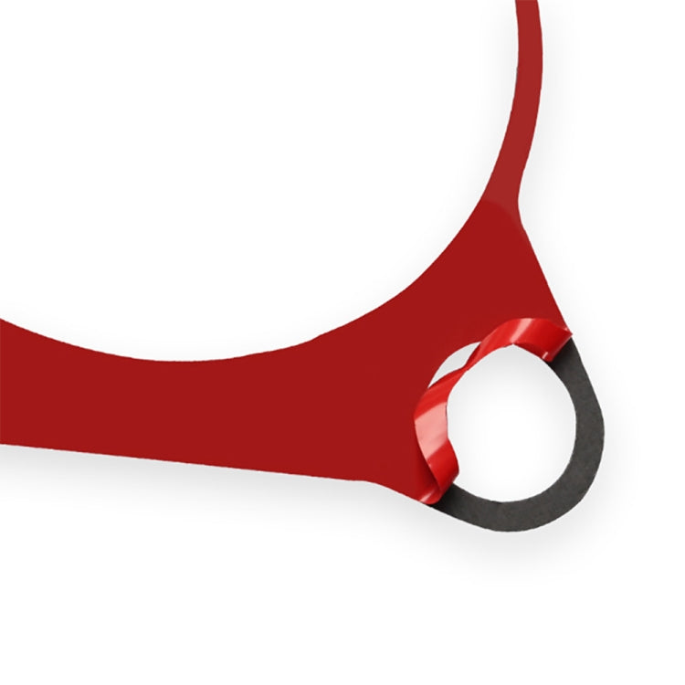 Car Carbon Fiber Automatic Gear Panel Decorative Sticker for Nissan 370Z / Z34 2009-, Left and Right Drive Universal (Red) by buy2fix