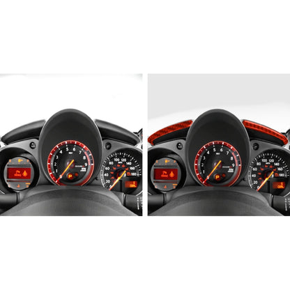 Car Carbon Fiber Speed Dashboard Decorative Strip for Nissan 370Z / Z34 2009-, Left and Right Drive Universal (Red) by buy2fix