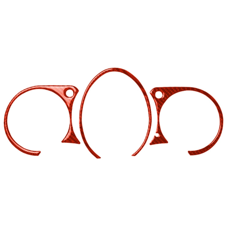 Car Carbon Fiber Speed Dashboard Decorative Sticker for Nissan 370Z / Z34 2009-, Left and Right Drive Universal (Red) by buy2fix