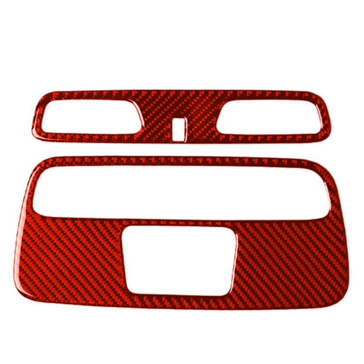 Car Carbon Fiber Dome Light Panel Decorative Sticker for Chevrolet Camaro 2016, Left and Right Drive Universal (Red) by buy2fix