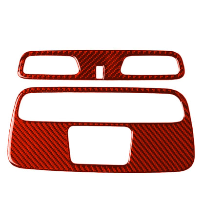 Car Carbon Fiber Dome Light Panel Decorative Sticker for Chevrolet Camaro 2016, Left and Right Drive Universal (Red) by buy2fix