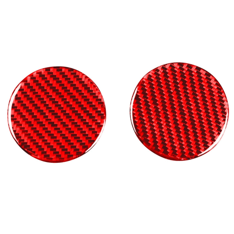Car Carbon Fiber Water Cup Holder Mat Decorative Sticker for Chevrolet Camaro 2016-2019, Left and Right Drive Universal (Red) by buy2fix